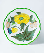 Hand-painted Yellow Peony Botanica Dinner Plate