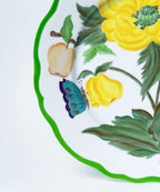Hand-painted Yellow Peony Botanica Dinner Plate