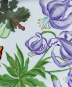 Hand-painted Lavender Lily Botanica Dinner Plate