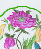 Hand-painted Pink Peony Botanica Dinner Plate