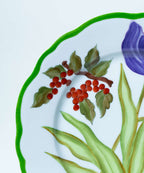 Hand-painted Purple Tulip Botanica Dinner Plate